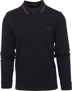 Fred Perry - LS Twin Tipped Shirt - Donkergroene Longsleeve