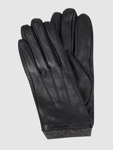 PEARLWOOD Leren handschoenen Daisy Touchscreen-geschikt - bedienbaar met 10 vingers, decoratieve naden