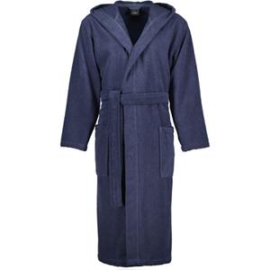 Cawö Cawo Heren Home Badjas met Capuchon Uni 829 XXL blau