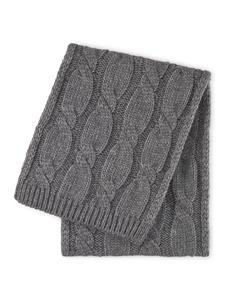 Sheego Strickschal Strickschal, mit Zopfmuster, wärmend durch Wollanteil