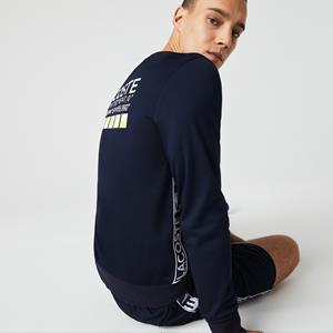 Lacoste Herren  Sport Pullover mit Tennis-Aufdruck - Navy Blau 