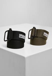 Urban Classics Hüftgürtel  Accessoires Industrial Canvas Belt 2-Pack