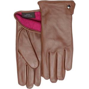 PEARLWOOD Leren handschoenen MEG decoratieve rockstud - elastische band - zijopening