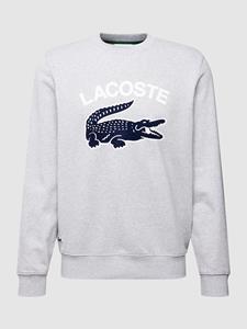 Heren Lacoste Sweatshirt met Krokodillenprint in Grijs
