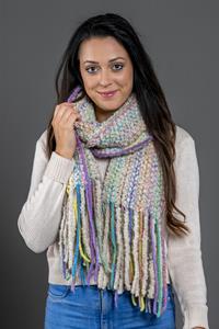 Collezione Alessandro Modeschal Chadia, (1 St.), grob gestrickt mit Fransen