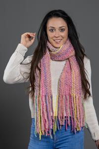Collezione Alessandro Modeschal Chadia, (1 St.), grob gestrickt mit Fransen
