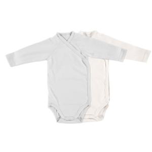 Alvi Babyschlafsack »Body langarm 2er-Set, off-white/glacier gray, 68«