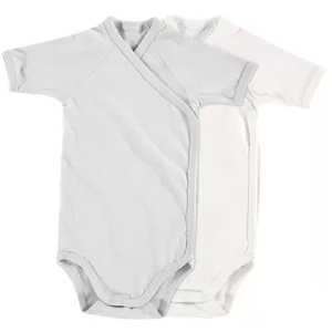 Alvi Babyschlafsack »Body kurzarm 2er-Set, off-white/glacier gray, 68«