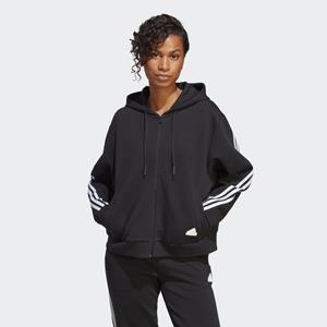 adidas Future Icons 3-Streifen Kapuzenjacke Schwarz