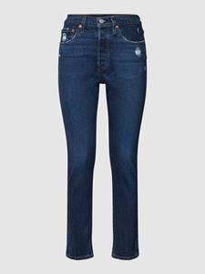 Women's Levis 501 Skinny Jeans in Dark Blue