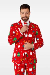 OppoSuits Festivity Rood Kostuum