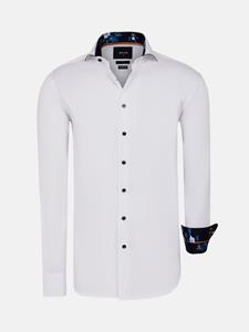 WAM Denim Overhemd Lange Mouw 59014 Brizon White