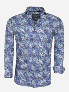 WAM Denim Overhemd Lange Mouw 57000 Navy Blue-