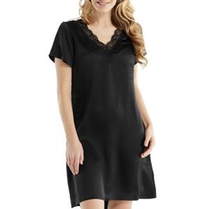 Damella Woven Silk Plain Nightdress