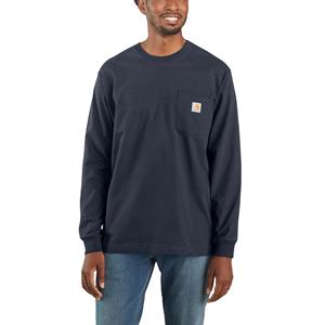 Carhartt Longsleeve - T-shirt met lange mouwen en zakje Blauw