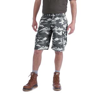 Carhartt Korte broeken - Relaxed fit herenshort met camouflageprint Grijs