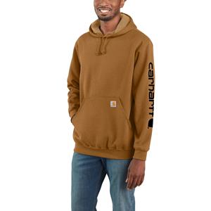 Carhartt Hoodie - Loose fit sweater met capuchon met logo op de mouw voor heren Bruin