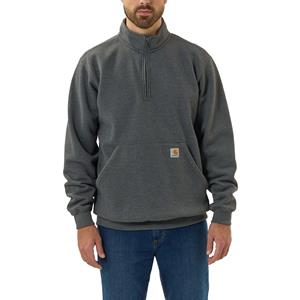 Carhartt Sweatshirt - Sweatshirt met driekwart kraag met rits Grijs