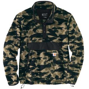 Carhartt Fleeceherpa-fleece jack met kwartlengte rits Zwart