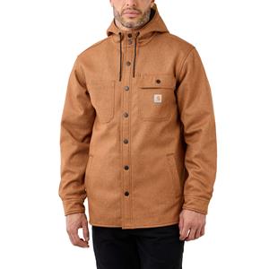 Carhartt - Rain Defender Heavyweight Hooded Shirt Jacket - Vrijetijdsjack, bruin