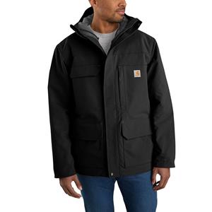 Carhartt Jassen - Geïsoleerde traditionele jas met waterafstotende afwerking en wind fighter-technologie Zwart