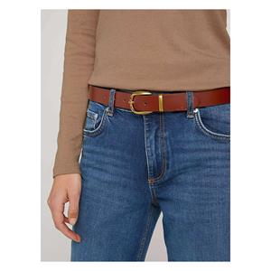 TOM TAILOR Belts Glatter Ledergürtel Gürtel hellbraun Damen 
