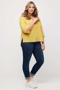 Ulla Popken Longbluse »Bluse florales Muster Stehkragen Zierfalte Langarm«