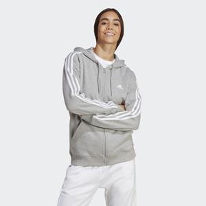 adidas Essentials 3-Streifen French Terry Regular Kapuzenjacke Grau