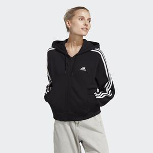 Adidas Sportswear adidas Performance Outdoorjack ESSENTIALS 3-STRIPE FRENCH TERRY BOMBERJACK MET CAPUCHON