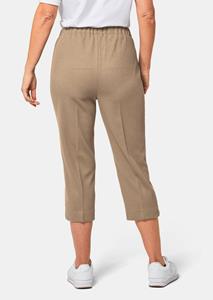 goldnerfashion 7/8-ribbroek CARLA - beige -