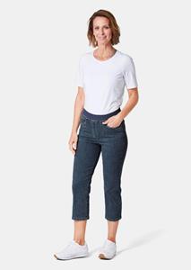 goldnerfashion 3/4-jeans met elastische band - marine -