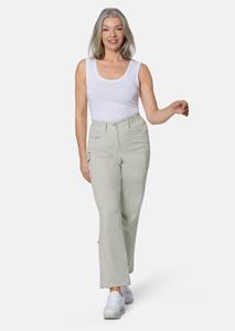 Goldner Fashion Oprolbare broek met een speciale bewerking - zand 