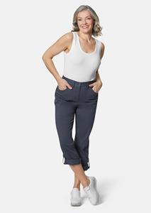Oprolbare broek met een speciale bewerking - marine -