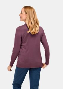 goldnerfashion Pullover met opstaande kraag - paars -