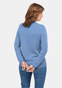 Goldner Fashion Pullover met opstaande kraag - regattablauw 
