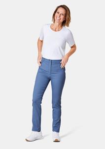 goldnerfashion Comfortabele broek LOUISA COMFORT+ met gestreken vouw - blauw -