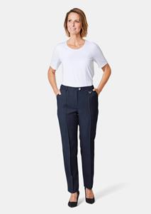 Goldner Fashion Kreukarme broek Carla met SilverFresh-bewerking - donkerblauw 