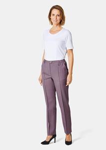 Goldner Fashion Kreukarme broek Carla met SilverFresh-bewerking - rozenhout 