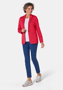 goldnerfashion Lichte jersey blazer met uitstekende bewegingsvrijheid - rood -