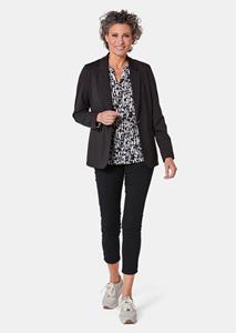 goldnerfashion Lichte jersey blazer met uitstekende bewegingsvrijheid - zwart -