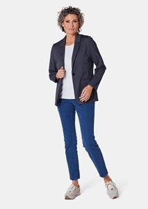 goldnerfashion Lichte jersey blazer met uitstekende bewegingsvrijheid - marine -