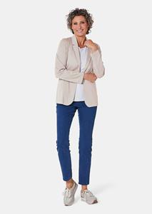 goldnerfashion Lichte jersey blazer met uitstekende bewegingsvrijheid - steengrijs -