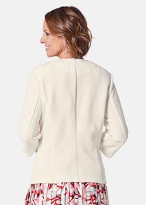 goldnerfashion Comfortabel jasje met structuur - gebroken wit -