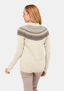 goldnerfashion Pullover - cremeweiß / gedess. -