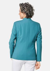 goldnerfashion Blazer met geraffineerd ontworpen kraag - turquoise -