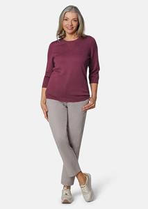 goldner Zomerse, tricot pullover met ajourpatroon - bessen -