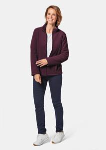goldnerfashion Behaaglijk zacht fleece jasje - aubergine -