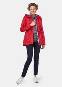 goldnerfashion Functionele regenjas met jersey voering - rood -