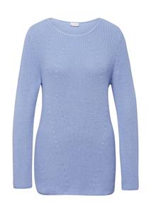 Goldner Fashion Flatteuze pullover van puur katoen - regattablauw 