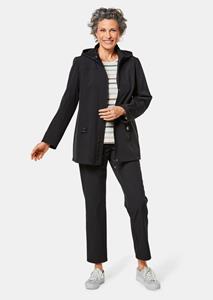 goldnerfashion Softshell-jack met capuchon - zwart -